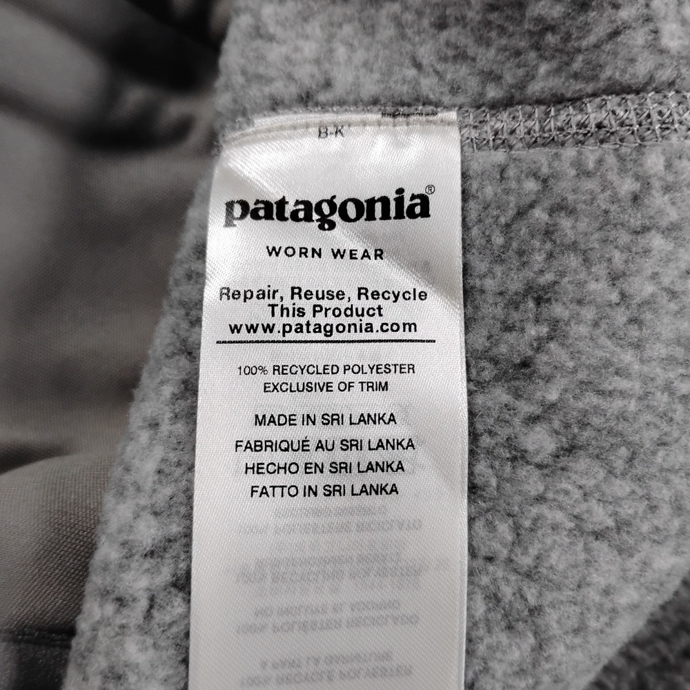 Patagonia Womens Better Sweater Vest Birch White Grey Full Zip Fleece XS 25887 - Picture 10 of 15